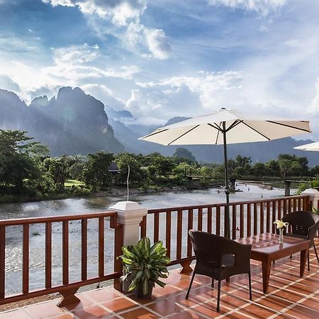 Thavisouk Riverside Hotel Vang Vieng Luaran gambar