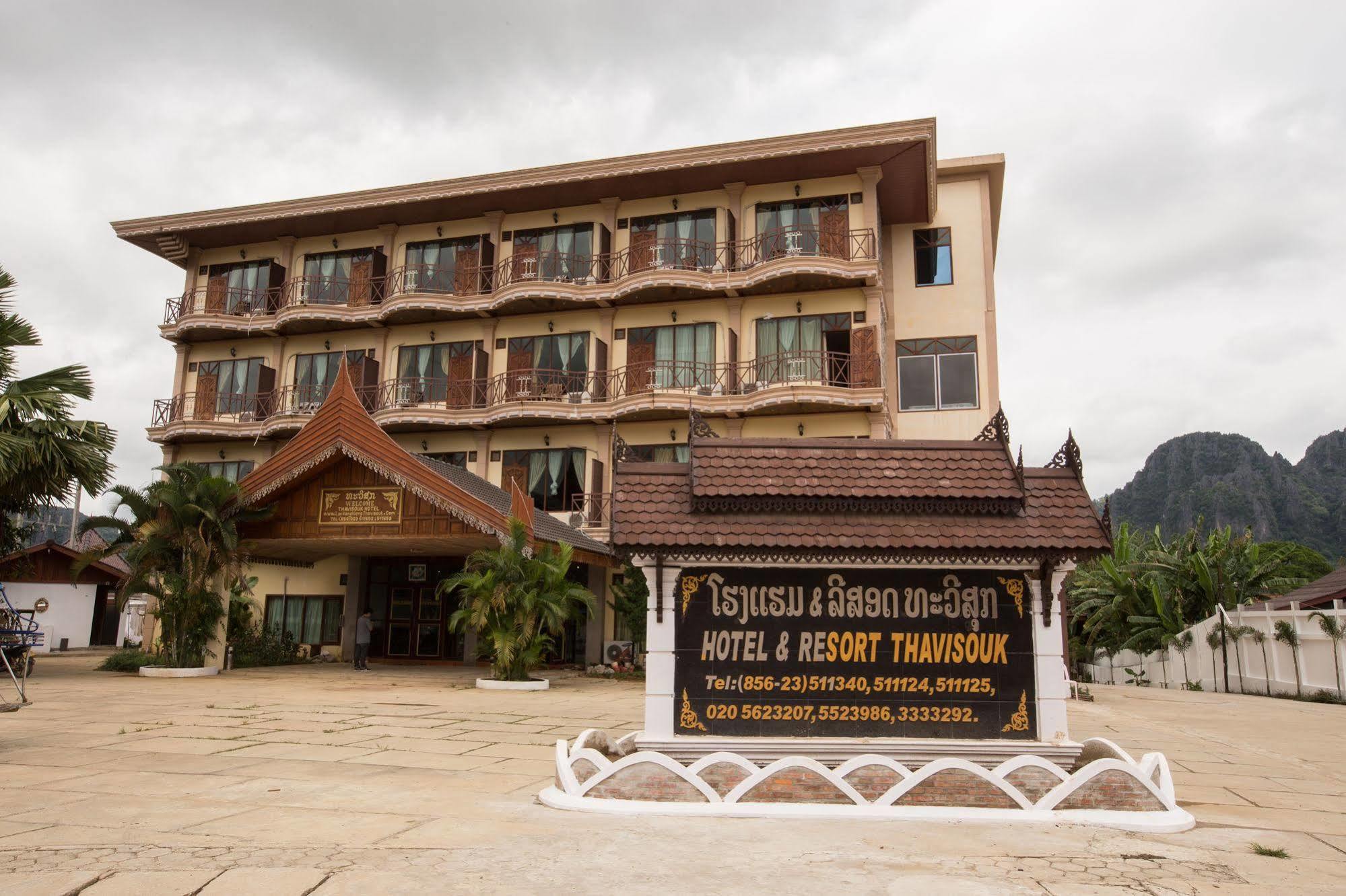 Thavisouk Riverside Hotel Vang Vieng Luaran gambar